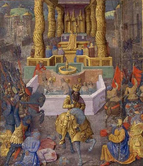Jean Fouquet The taking of Jerusalem by Herod the Great, 36 BC china oil painting image
